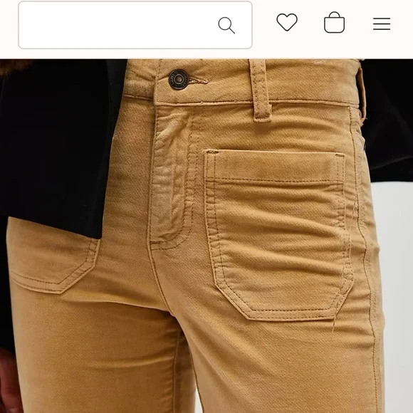 Free People-High time velvet kick flare pants-Size 12 - Picture 3 of 6